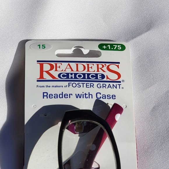 Foster Grant Dots Readers +1.75 Black/Purple - Picture 2 of 6